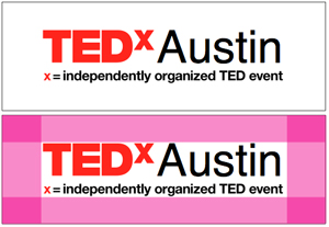 TEDx logo clear space